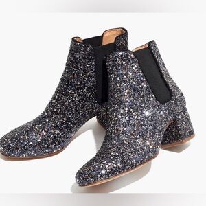 Madewell Walker Glitter Midnight Multi Sz 9.5 NWOB